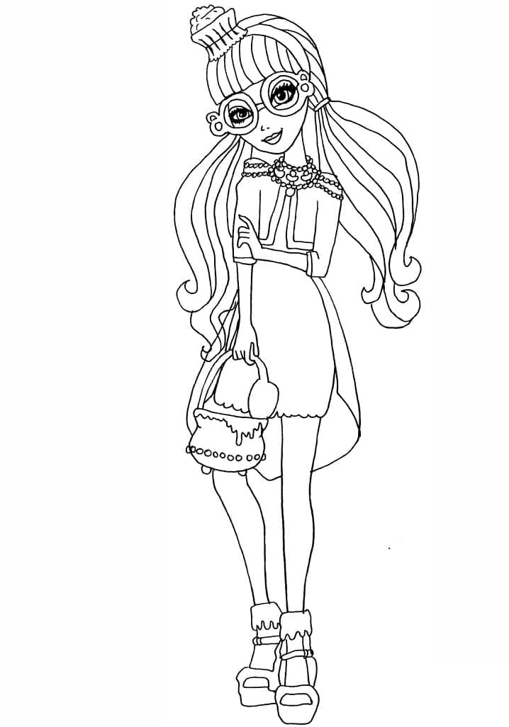 Coloriage Ever After High Ginger Breadhouse à imprimer