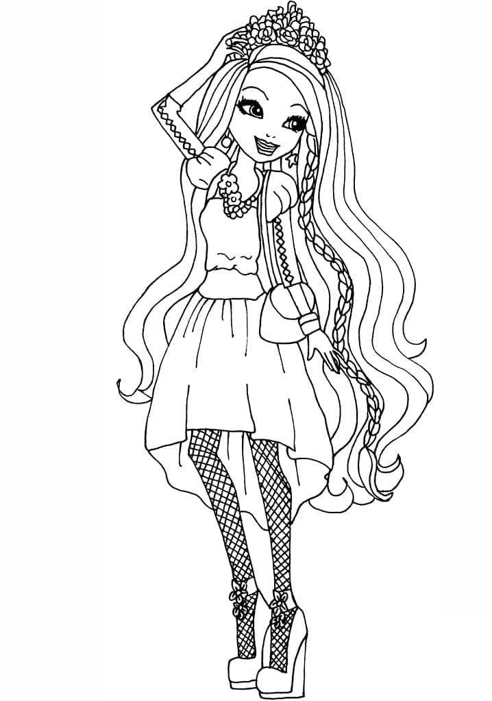 Coloriage Ever After High Holly o'Hair