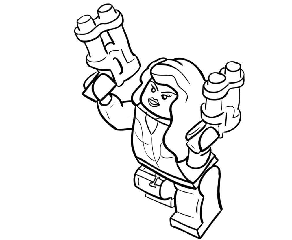 Coloriage Lego Black Widow