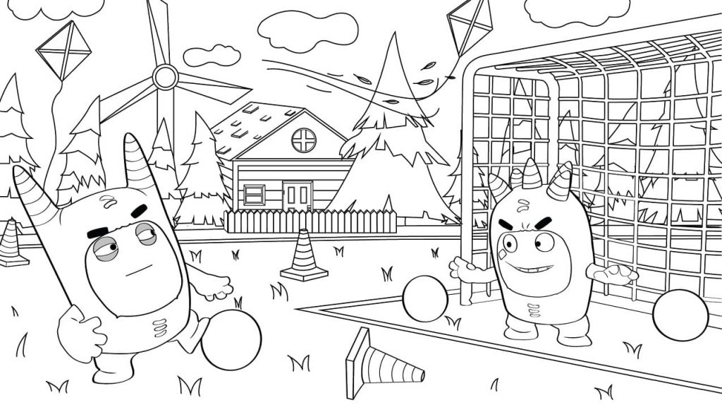 Coloriage Oddbods 15 à imprimer