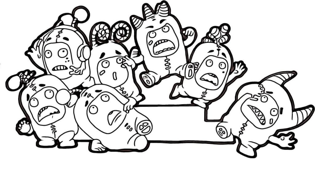 Coloriage Oddbods 17 à imprimer