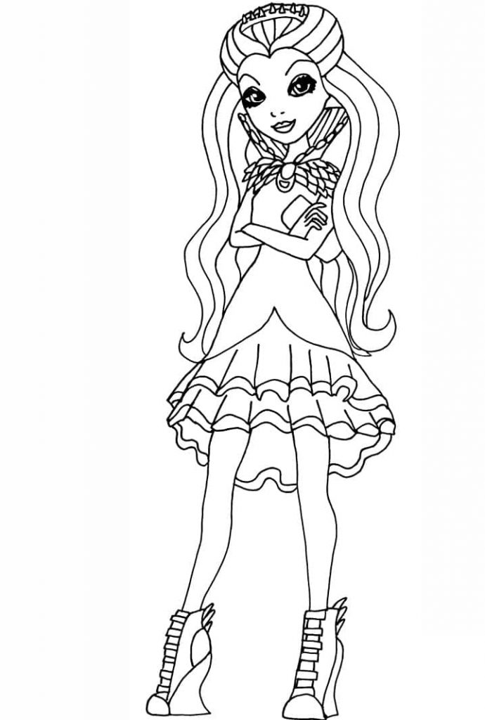 Coloriage Raven Queen Ever After High à imprimer