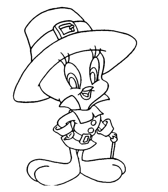 Coloriage Titi Looney Tunes 1