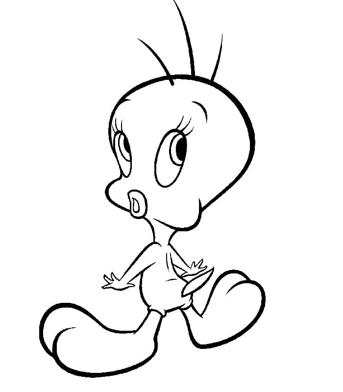 Coloriage Titi de Looney Tunes 10