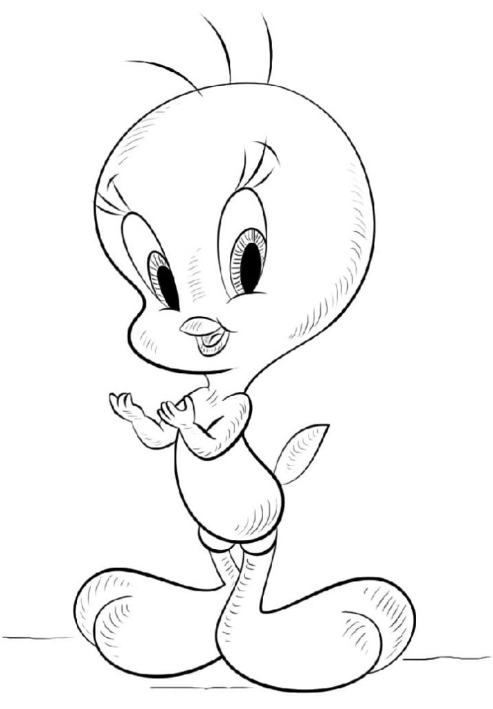 Coloriage Titi de Looney Tunes 4 à imprimer