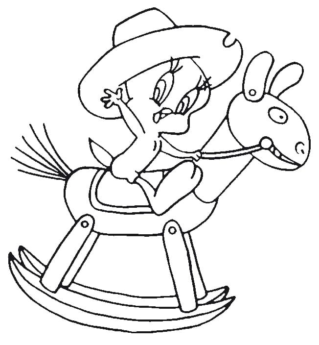 Coloriage Titi de Looney Tunes