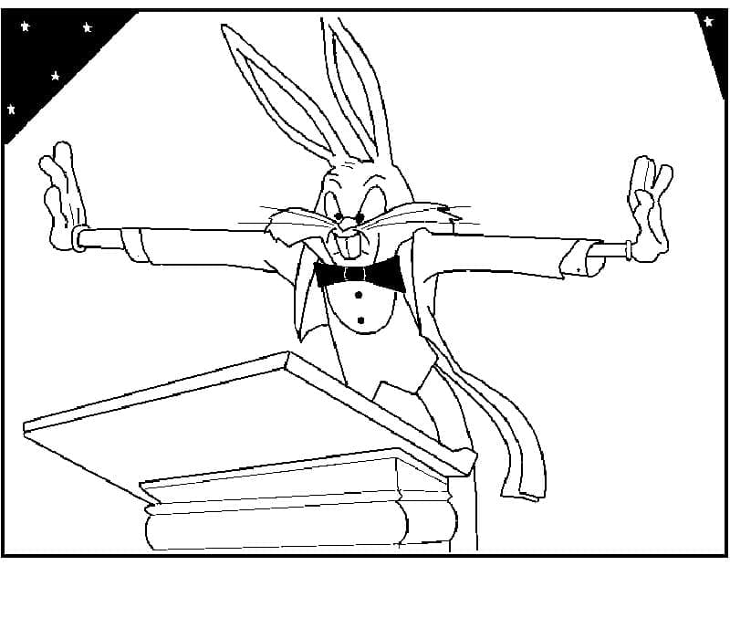 Coloriage Bugs Bunny 10 à imprimer