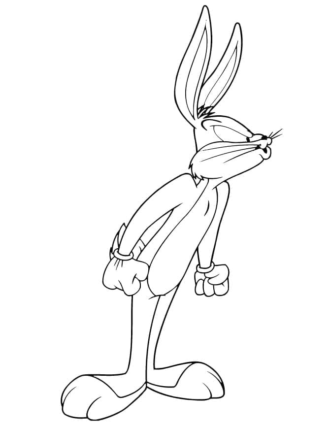 Coloriage Bugs Bunny 16 à imprimer