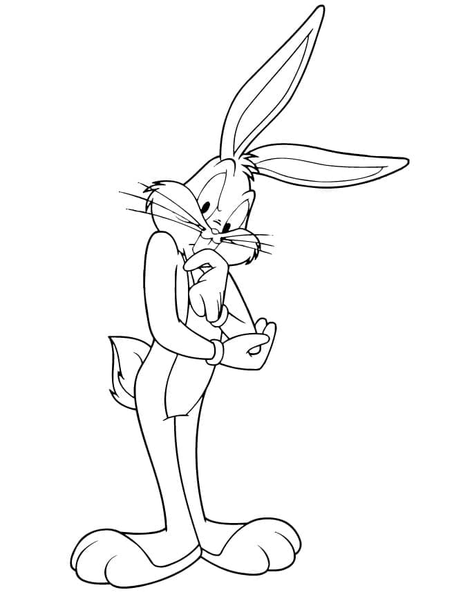 Coloriage Bugs Bunny 18 à imprimer
