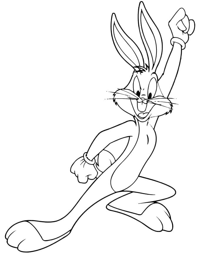 Coloriage Bugs Bunny 2 à imprimer