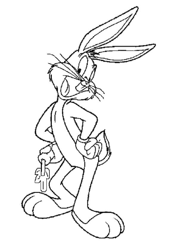 Coloriage Bugs Bunny 3 à imprimer