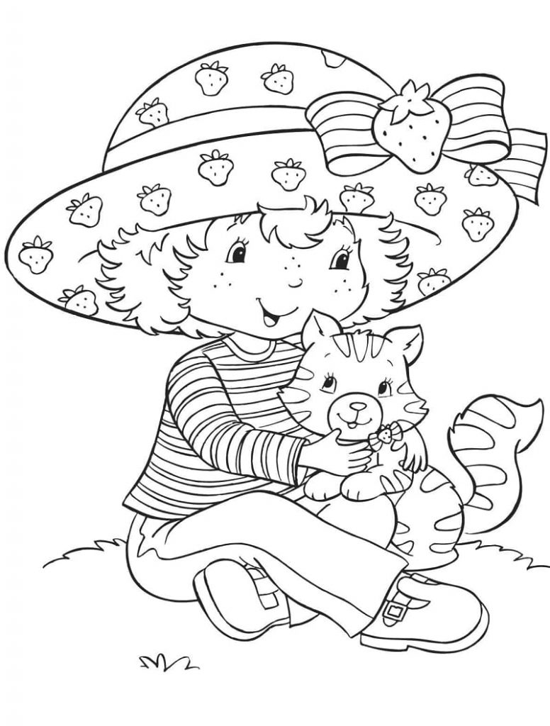 Coloriage Charlotte aux Fraises (11) à imprimer