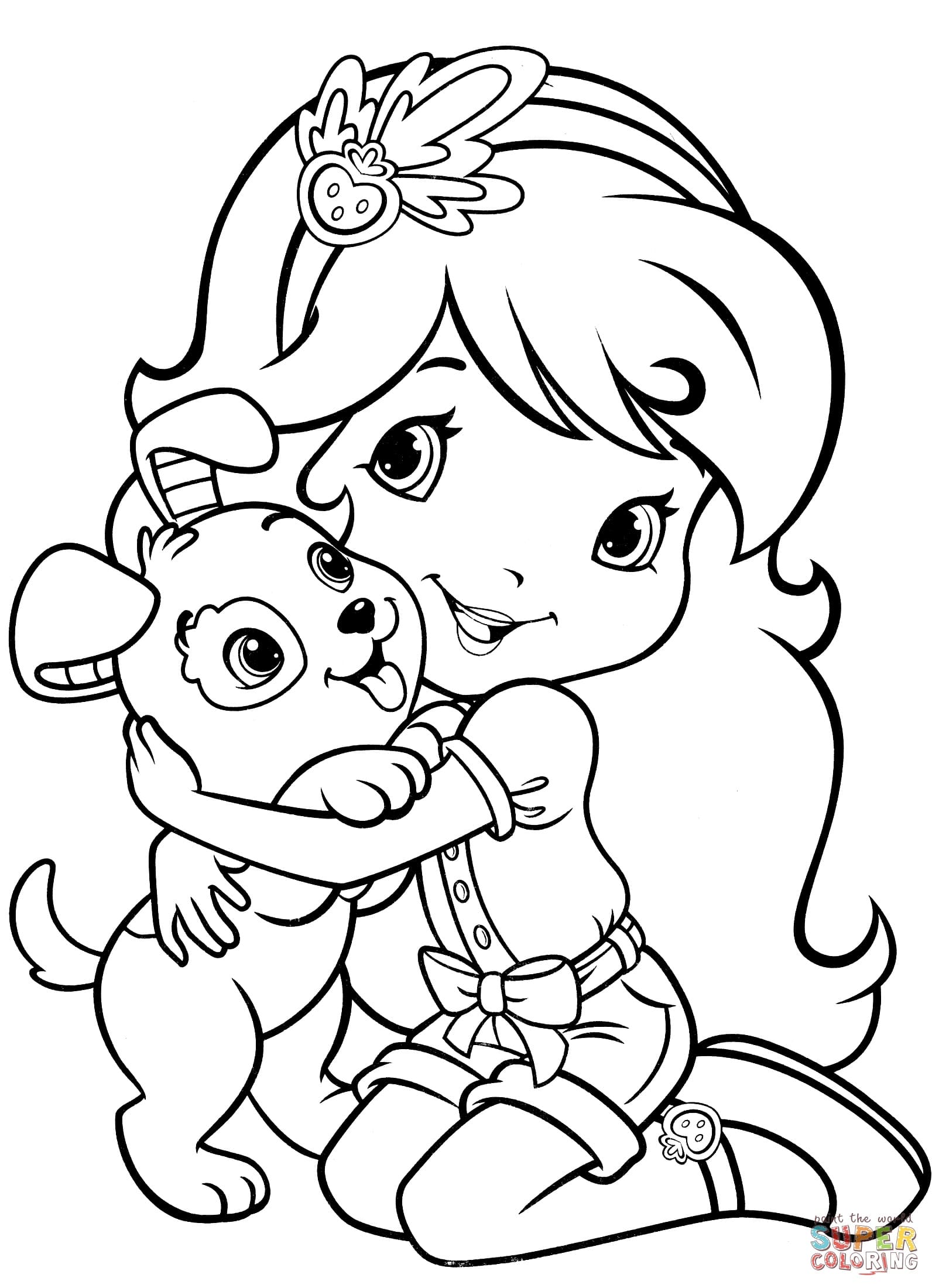 Coloriage Charlotte aux Fraises (12)