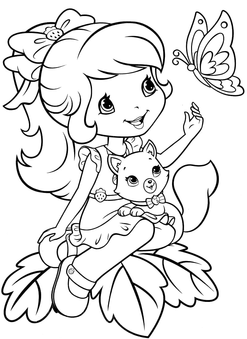 Coloriage Charlotte aux Fraises (14)