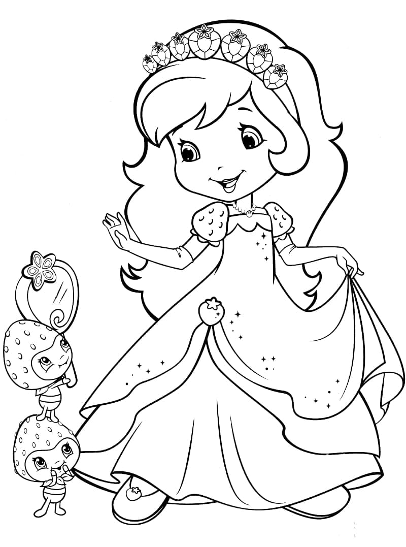 Coloriage Charlotte aux Fraises (2)