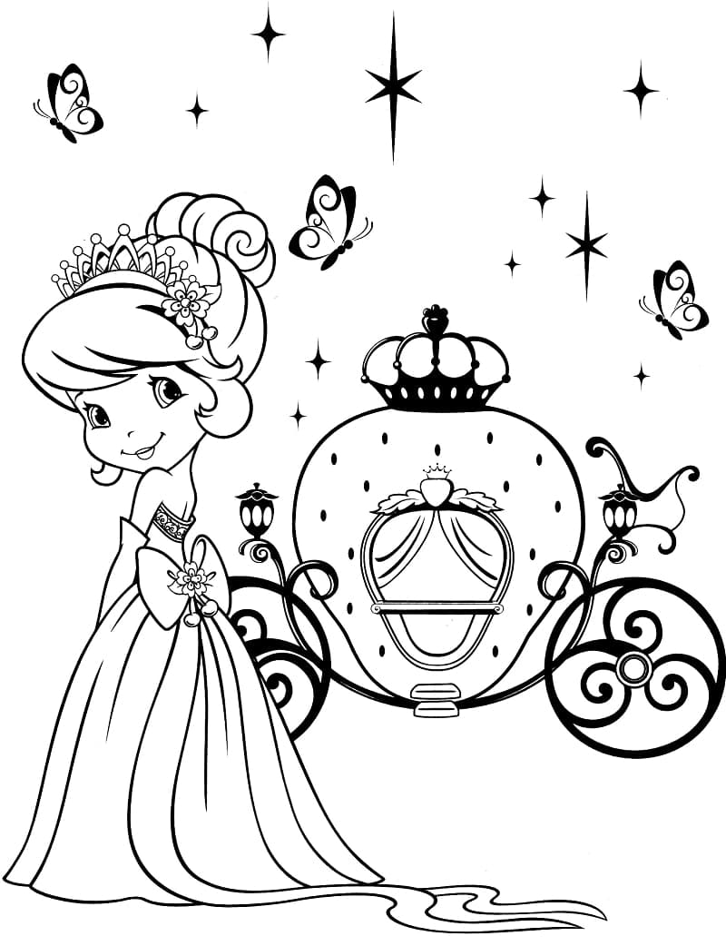 Coloriage Charlotte aux Fraises (5)