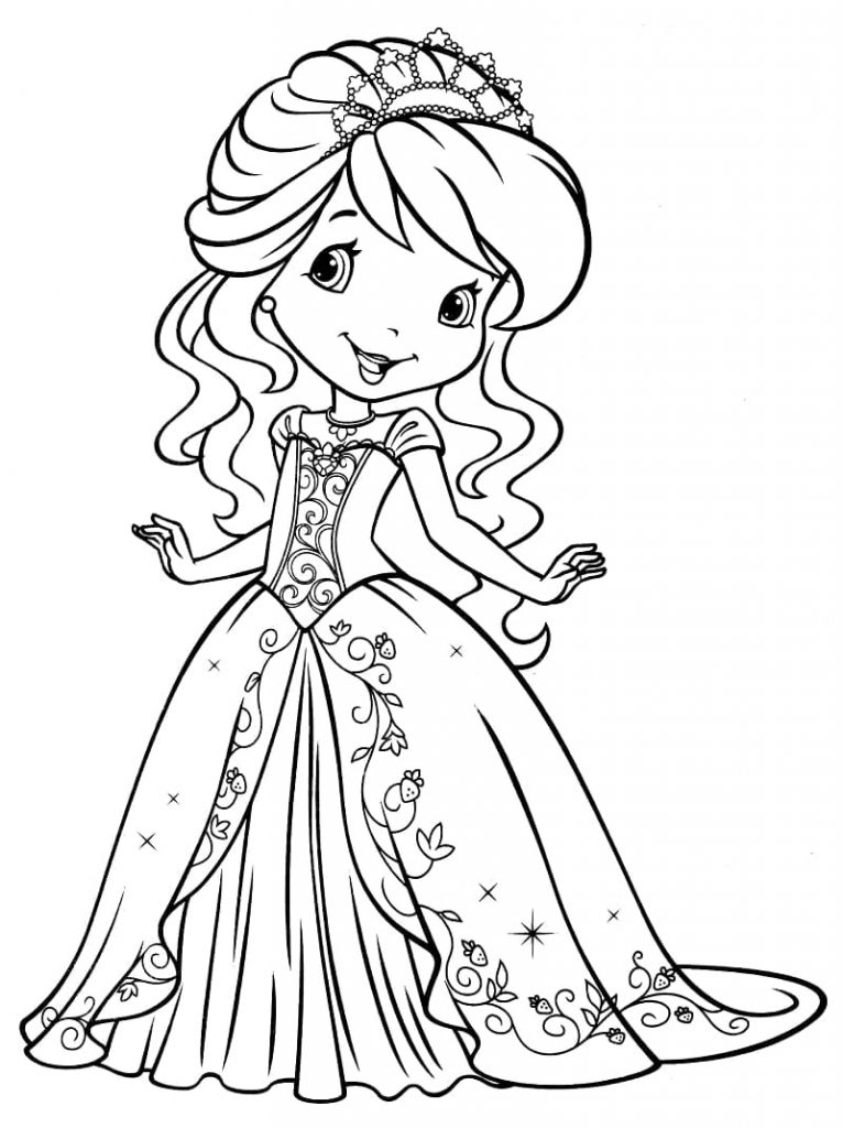 Coloriage Charlotte aux Fraises (9) à imprimer