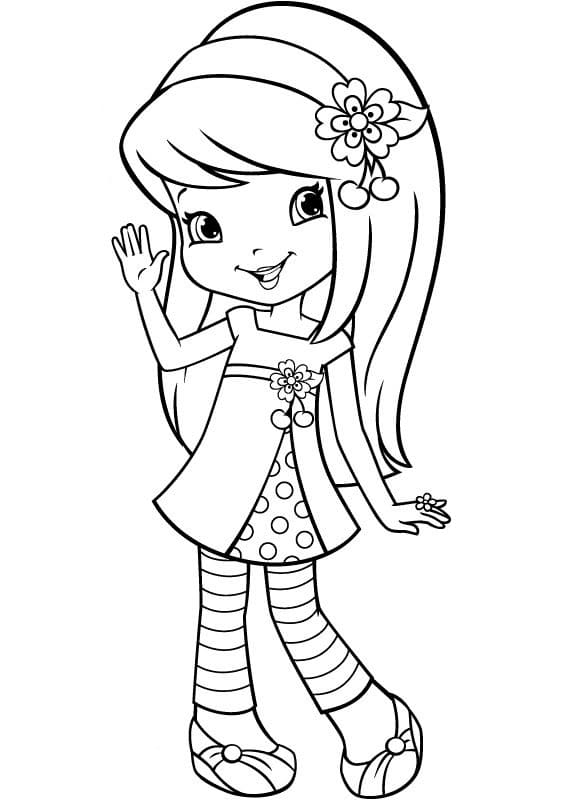 Coloriage Cherry Jam Charlotte aux Fraises