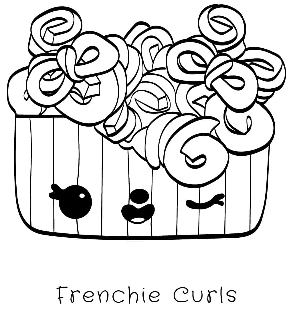 Coloriage Frenchie Curls Num Noms à imprimer