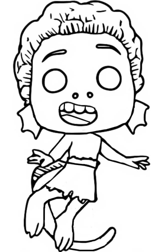 Coloriage Funko Pop Luca