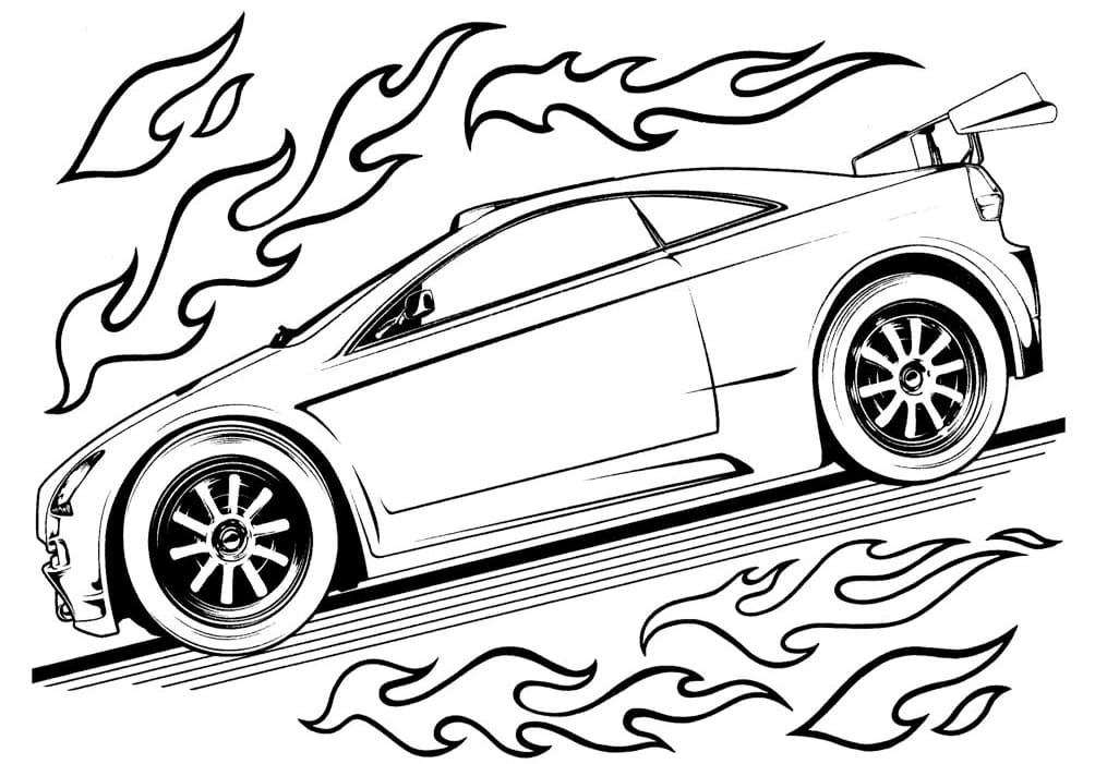 Coloriage Hot Wheels 12