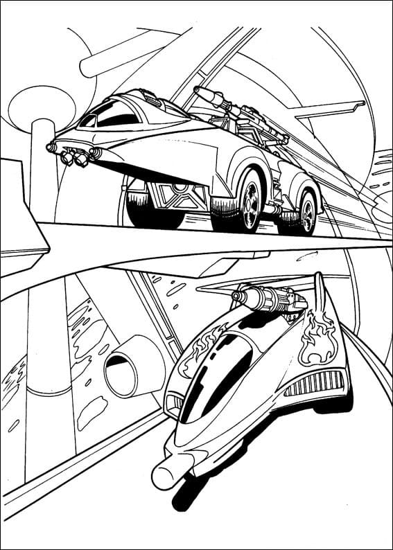 Coloriage Hot Wheels 23