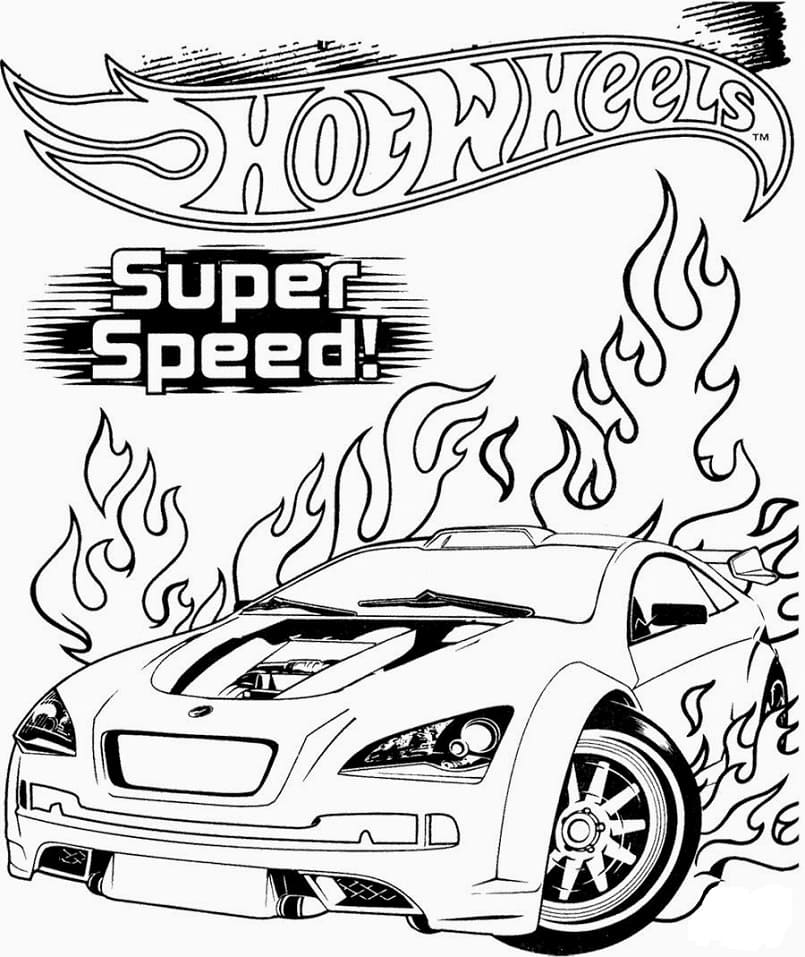 Coloriage Hot Wheels 3