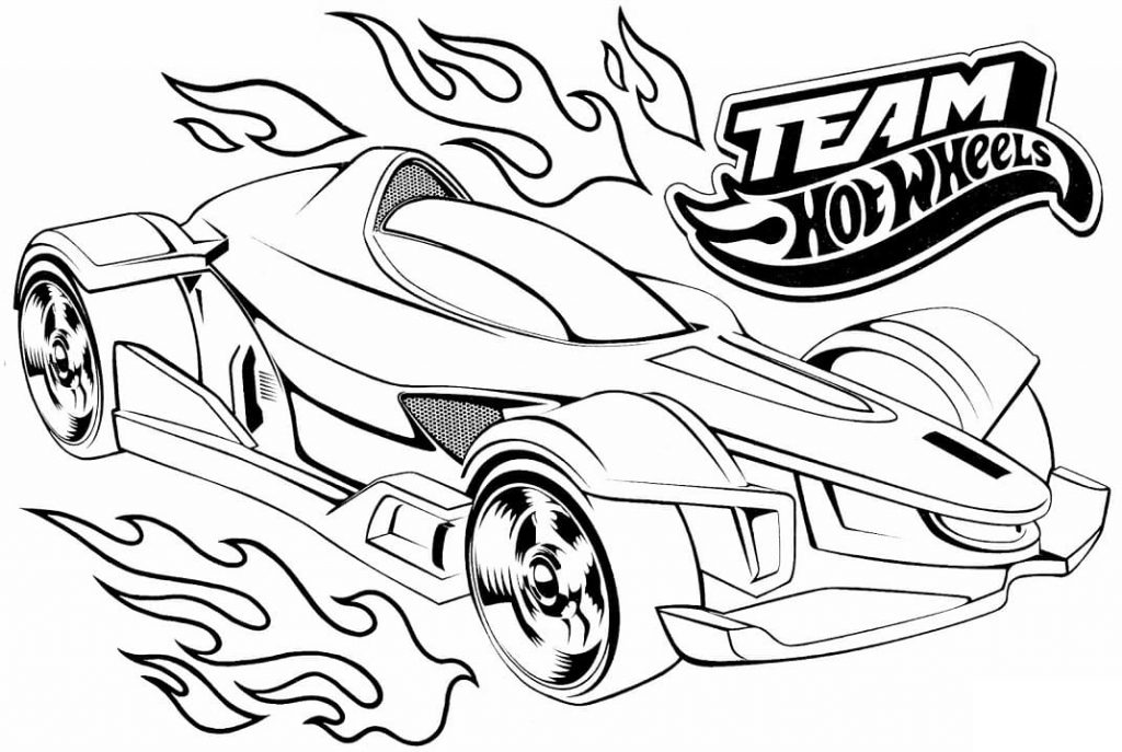 Coloriage Hot Wheels 5 à imprimer