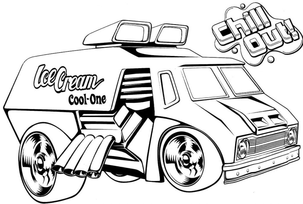 Coloriage Hot Wheels 9 à imprimer