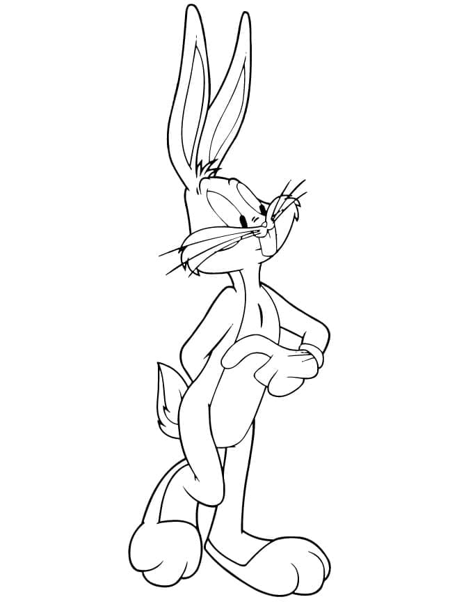 Coloriage Looney Tunes Bugs Bunny