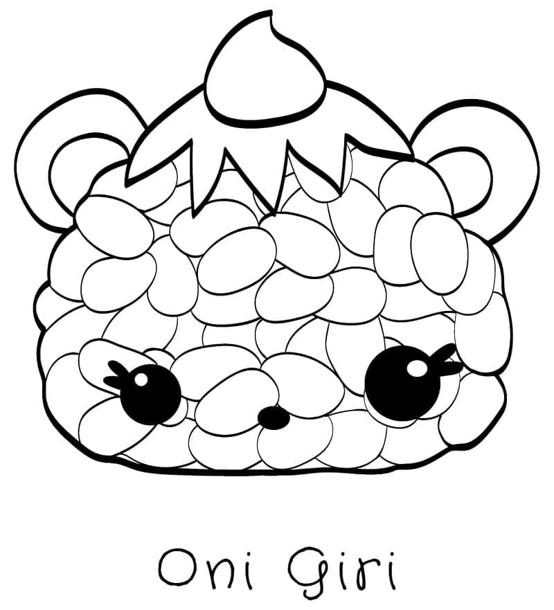 Coloriage Oni Giri Num Noms à imprimer