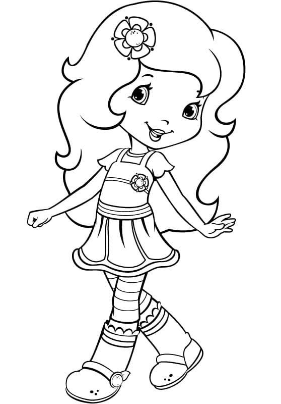 Coloriage Orange Blossom Charlotte aux Fraises