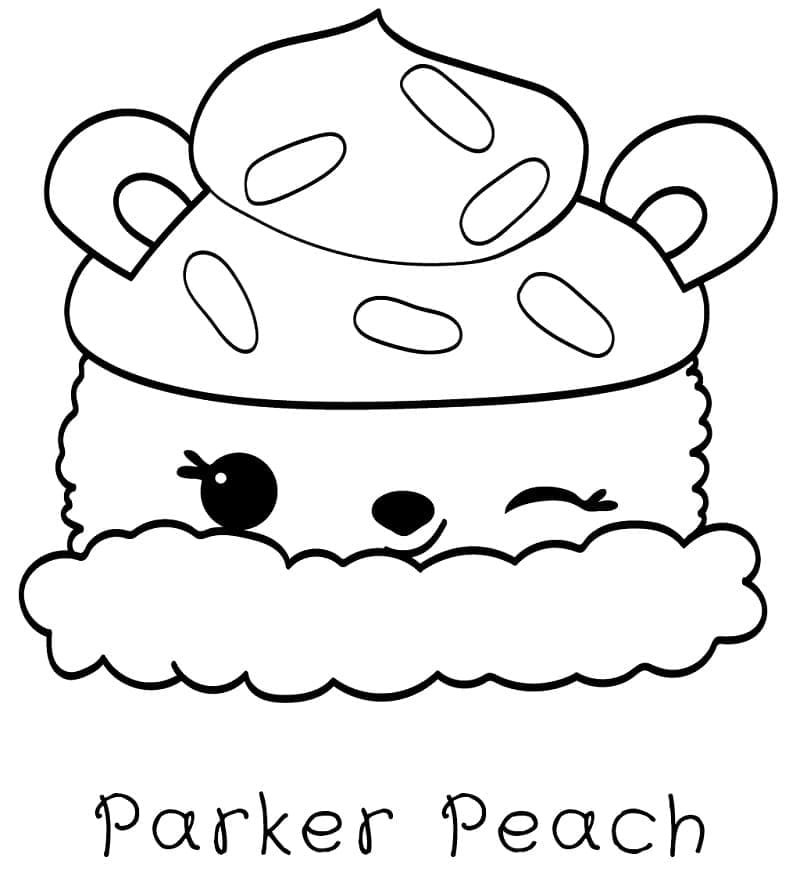 Coloriage Parker Peach Num Noms à imprimer