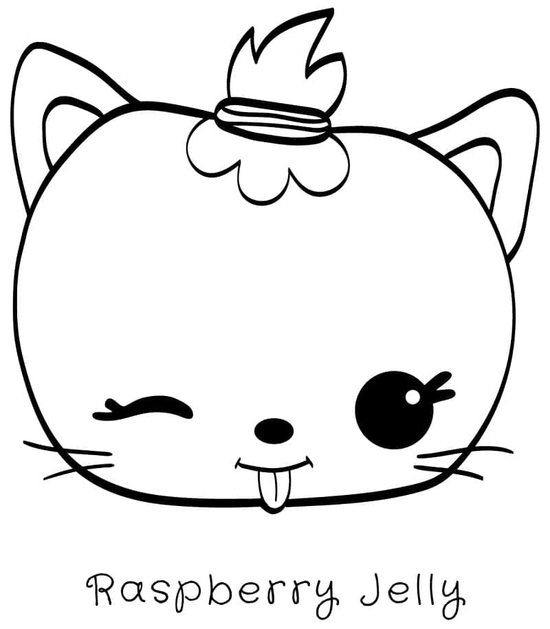 Coloriage Raspberry Jelly Num Noms à imprimer