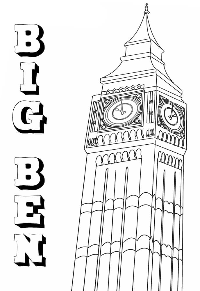 Coloriage Big Ben (22)