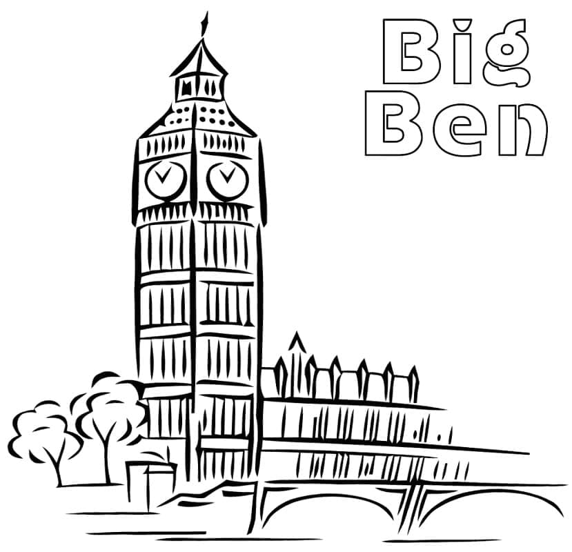 Coloriage Big Ben (26)