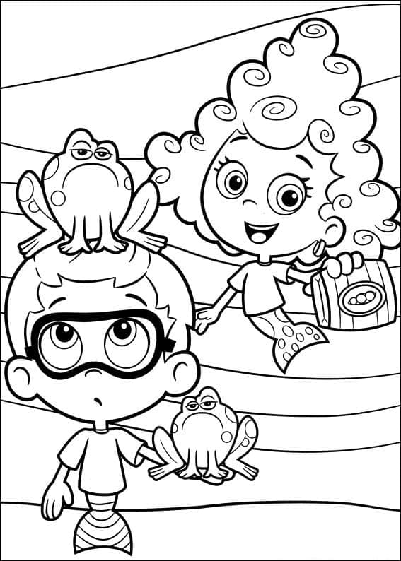 Coloriage Bubulle Guppies 2