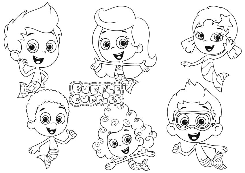 Coloriage Bubulle Guppies 3