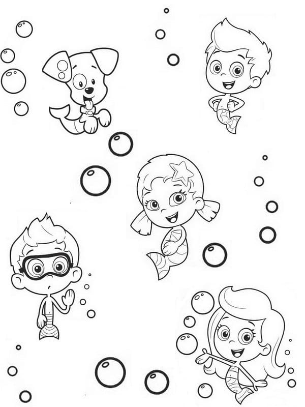 Coloriage Bubulle Guppies à imprimer