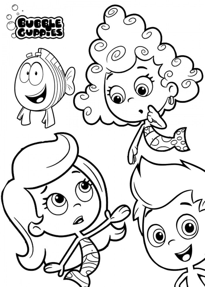 Coloriage Bubulle Guppies 5