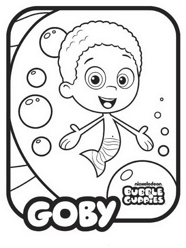 Coloriage Goby Bubulle Guppies