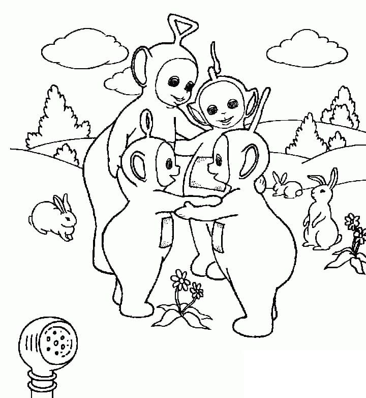 Coloriage Les Télétubbies Adorables