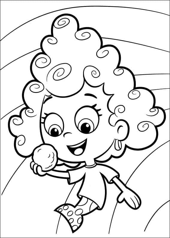 Coloriage Molly Bubulle Guppies