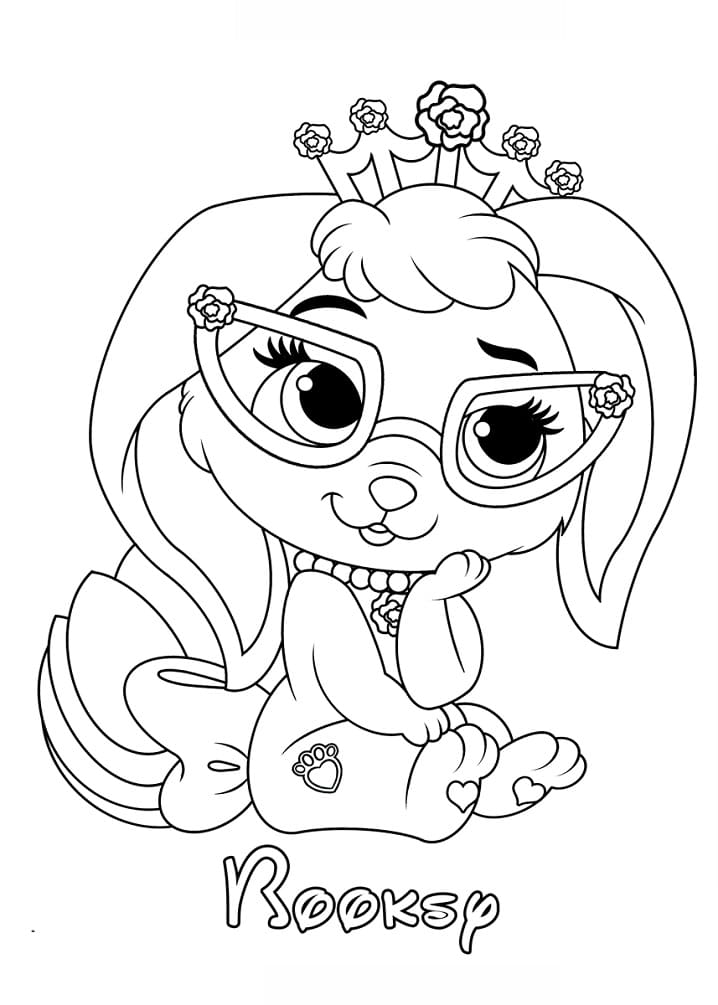 Coloriage Princesse Booksy Palace Pets à imprimer