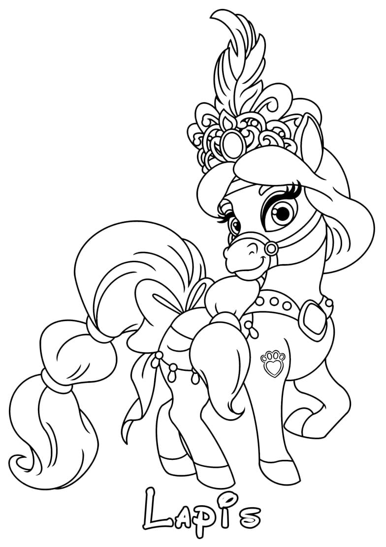 Coloriage Princesse Lapis Palace Pets