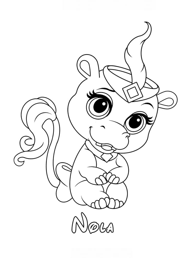 Coloriage Princesse Nola Palace Pets