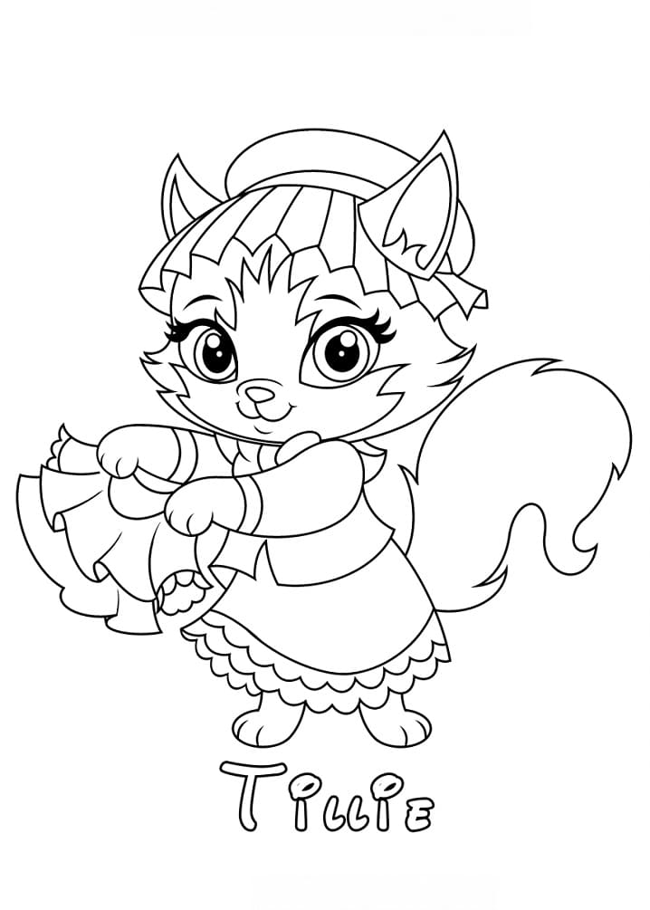 Coloriage Princesse Tillie Palace Pets