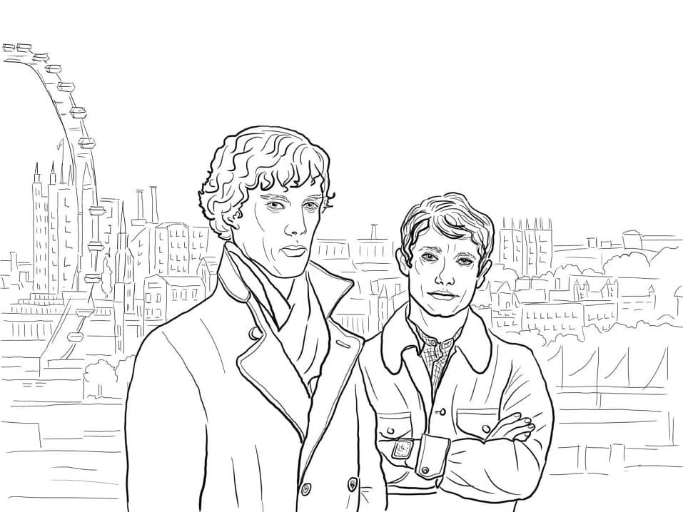 Coloriage Sherlock Holmes (6)