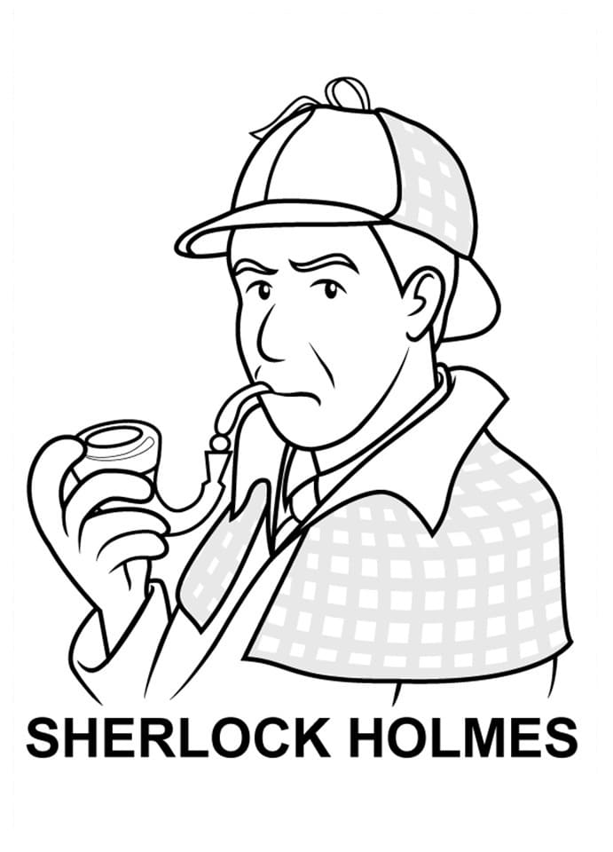 Coloriage Sherlock Holmes (7)