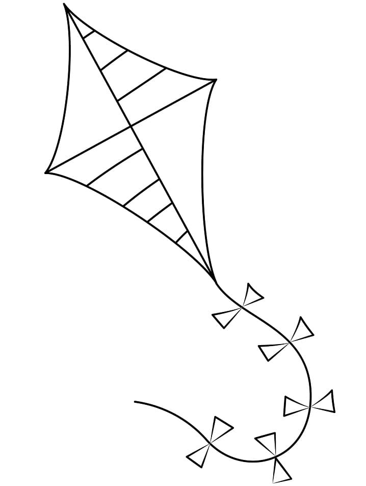 Coloriage Cerf-volant (12)